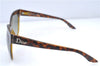 Authentic Christian Dior Tortoise Shell Sunglasses 791HA Plastic Brown CD J7489