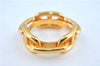 Authentic HERMES Scarf Ring Circle Design Gold Tone J7493