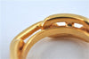 Authentic HERMES Scarf Ring Circle Design Gold Tone J7493