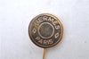 Authentic HERMES Sellier Bijouterie Fantaisie Pin Brooch Accessory Gold J7494