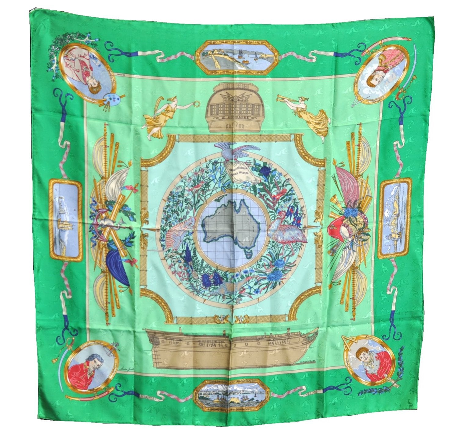 Authentic HERMES Carre 90 Scarf 