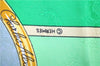 Authentic HERMES Carre 90 Scarf "LE GEOGRAPHE" Silk Green J7498