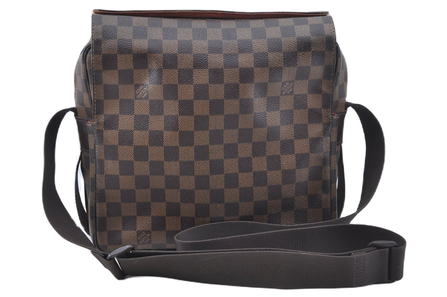 Authentic Louis Vuitton Damier Naviglio Shoulder Cross Body Bag N45255 LV J7504