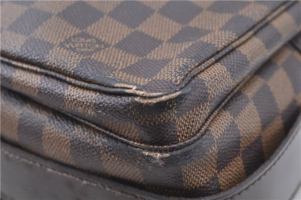 Authentic Louis Vuitton Damier Naviglio Shoulder Cross Body Bag N45255 LV J7504