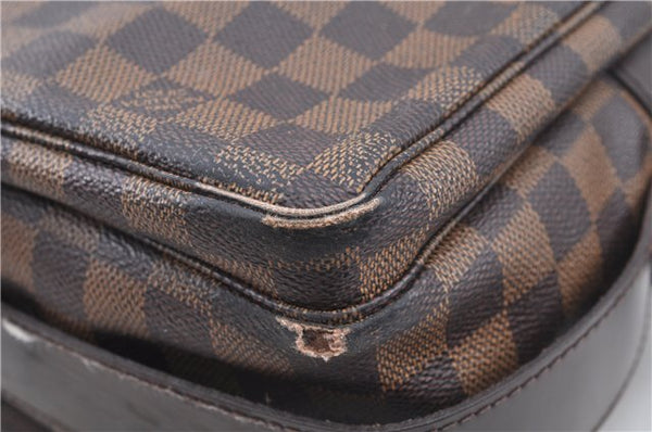 Authentic Louis Vuitton Damier Naviglio Shoulder Cross Body Bag N45255 LV J7504