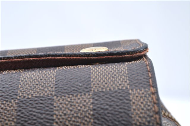 Authentic Louis Vuitton Damier Naviglio Shoulder Cross Body Bag N45255 LV J7504