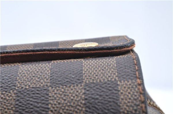 Authentic Louis Vuitton Damier Naviglio Shoulder Cross Body Bag N45255 LV J7504