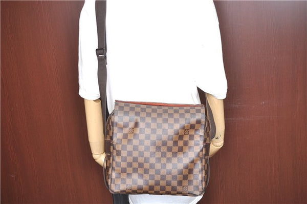 Authentic Louis Vuitton Damier Naviglio Shoulder Cross Body Bag N45255 LV J7504