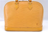 Authentic Louis Vuitton Epi Alma PM Hand Bag Yellow M52149 LV J7522