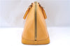 Authentic Louis Vuitton Epi Alma PM Hand Bag Yellow M52149 LV J7522