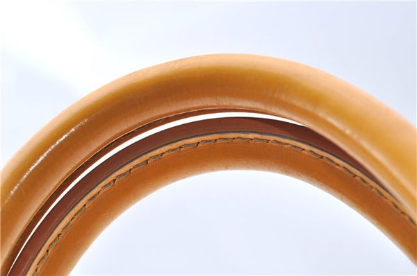 Authentic Louis Vuitton Epi Alma PM Hand Bag Yellow M52149 LV J7522