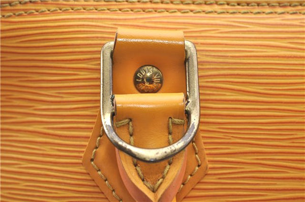 Authentic Louis Vuitton Epi Alma PM Hand Bag Yellow M52149 LV J7522