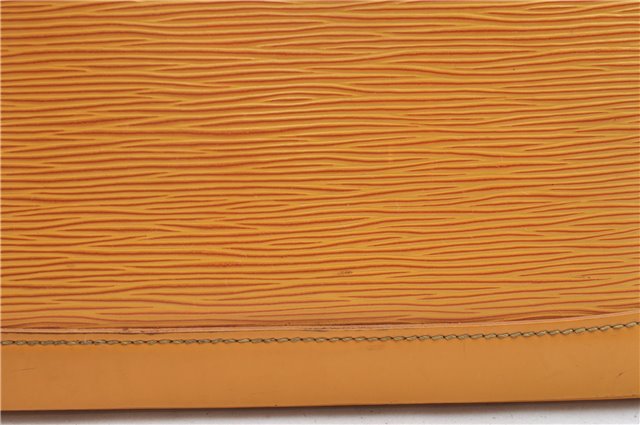 Authentic Louis Vuitton Epi Alma PM Hand Bag Yellow M52149 LV J7522