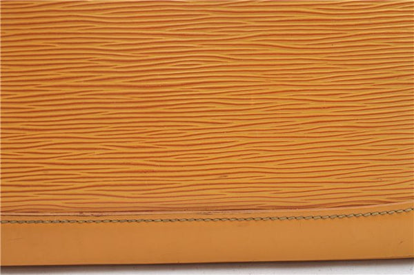 Authentic Louis Vuitton Epi Alma PM Hand Bag Yellow M52149 LV J7522