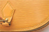 Authentic Louis Vuitton Epi Alma PM Hand Bag Yellow M52149 LV J7522
