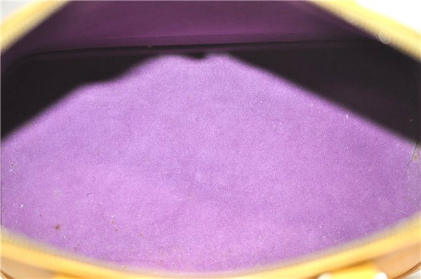 Authentic Louis Vuitton Epi Alma PM Hand Bag Yellow M52149 LV J7522