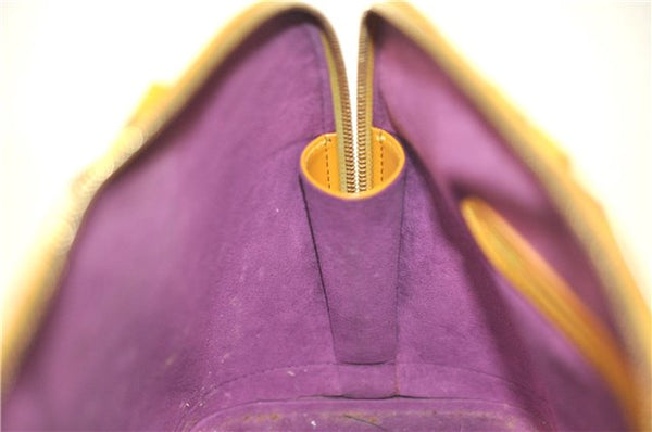 Authentic Louis Vuitton Epi Alma PM Hand Bag Yellow M52149 LV J7522