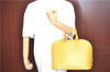Authentic Louis Vuitton Epi Alma PM Hand Bag Yellow M52149 LV J7522