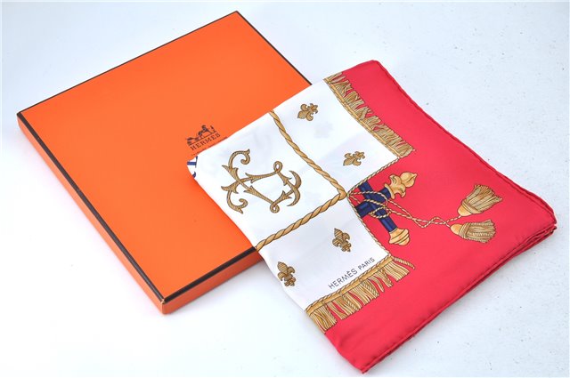 Auth HERMES Carre 90 Scarf 