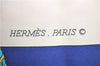 Authentic HERMES Carre 90 Scarf "Carrick a Pompe" Silk Yellow J7537