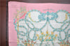 Authentic HERMES Carre 90 Scarf "LE SACRE du PRINTEMPS" Silk Light Pink J7544