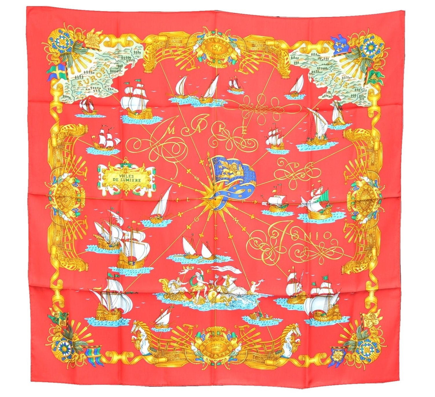 Authentic HERMES Carre 90 Scarf 