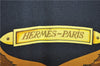 Authentic HERMES Carre 90 Scarf "LE MORS A LA CONETABLE" Silk Black J7554