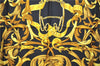 Authentic HERMES Carre 90 Scarf "LE MORS A LA CONETABLE" Silk Black J7554