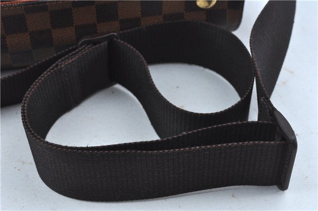 Authentic Louis Vuitton Damier Naviglio Shoulder Cross Body Bag N45255 LV J7577