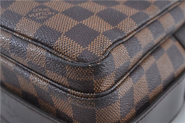 Authentic Louis Vuitton Damier Naviglio Shoulder Cross Body Bag N45255 LV J7577