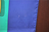 Authentic HERMES Carre 90 Scarf "Mexique" Silk Blue Green Red J7579