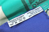 Authentic HERMES Carre 90 Scarf "Mexique" Silk Blue Green Red J7579