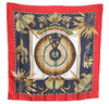 Authentic HERMES Carre 90 Scarf "BRAZIL" Silk Red J7596