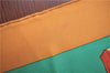 Authentic HERMES Carre 90 Scarf "aux champs" Silk Brown J7597