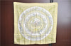 Authentic HERMES Carre 90 Scarf "LA PROMENADE DE LONGCHAMPS" Silk Yellow J7598