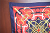 Authentic HERMES Carre 90 Scarf "Eperon d'Or" Silk Navy Blue J7599