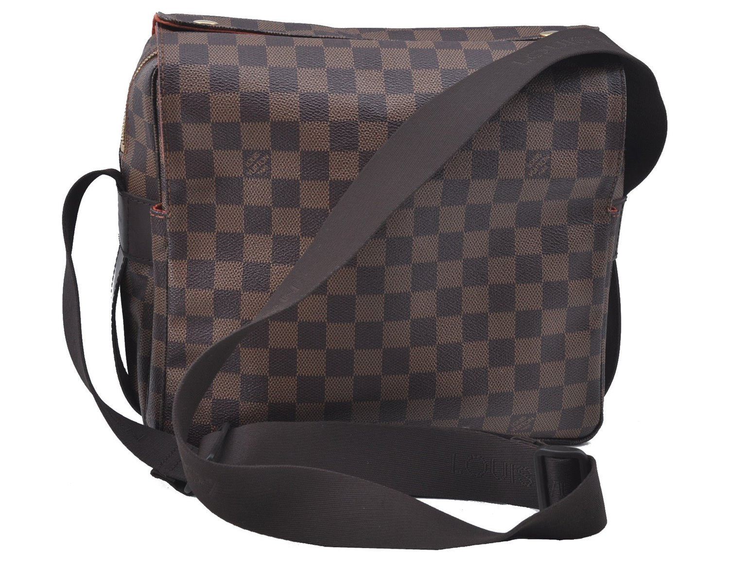 Authentic Louis Vuitton Damier Naviglio Shoulder Cross Body Bag N45255 LV J7622
