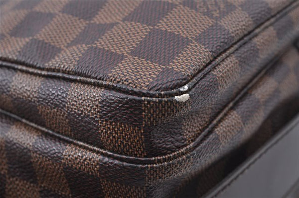 Authentic Louis Vuitton Damier Naviglio Shoulder Cross Body Bag N45255 LV J7622