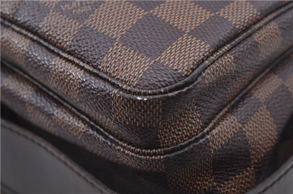 Authentic Louis Vuitton Damier Naviglio Shoulder Cross Body Bag N45255 LV J7622