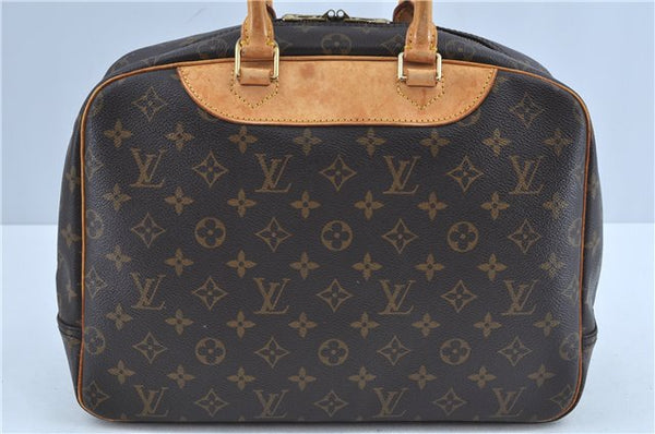 Authentic Louis Vuitton Monogram Deauville Hand Bag M47270 LV J7649