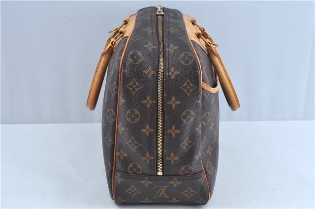 Authentic Louis Vuitton Monogram Deauville Hand Bag M47270 LV J7649