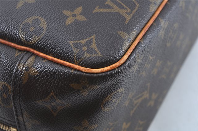 Authentic Louis Vuitton Monogram Deauville Hand Bag M47270 LV J7649