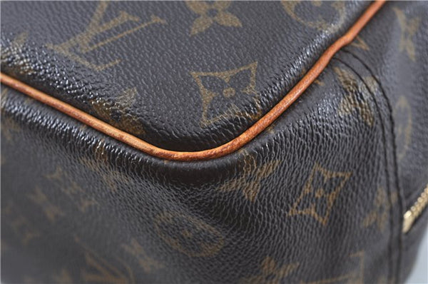 Authentic Louis Vuitton Monogram Deauville Hand Bag M47270 LV J7649