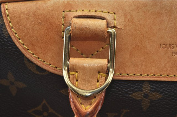 Authentic Louis Vuitton Monogram Deauville Hand Bag M47270 LV J7649