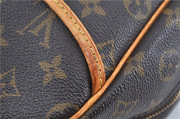 Authentic Louis Vuitton Monogram Deauville Hand Bag M47270 LV J7649