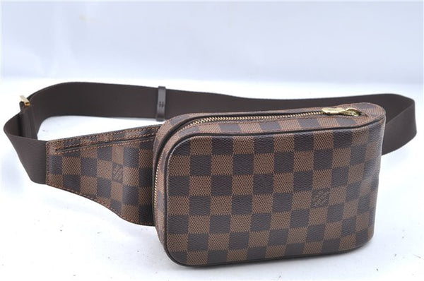 Authentic Louis Vuitton Damier Geronimos Waist Body Bag N51994 LV J7677