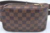 Authentic Louis Vuitton Damier Geronimos Waist Body Bag N51994 LV J7677
