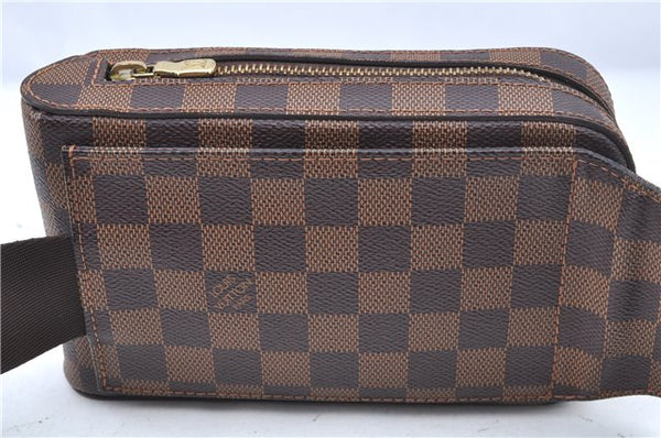 Authentic Louis Vuitton Damier Geronimos Waist Body Bag N51994 LV J7677