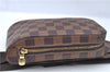 Authentic Louis Vuitton Damier Geronimos Waist Body Bag N51994 LV J7677