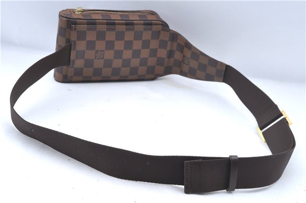Authentic Louis Vuitton Damier Geronimos Waist Body Bag N51994 LV J7677